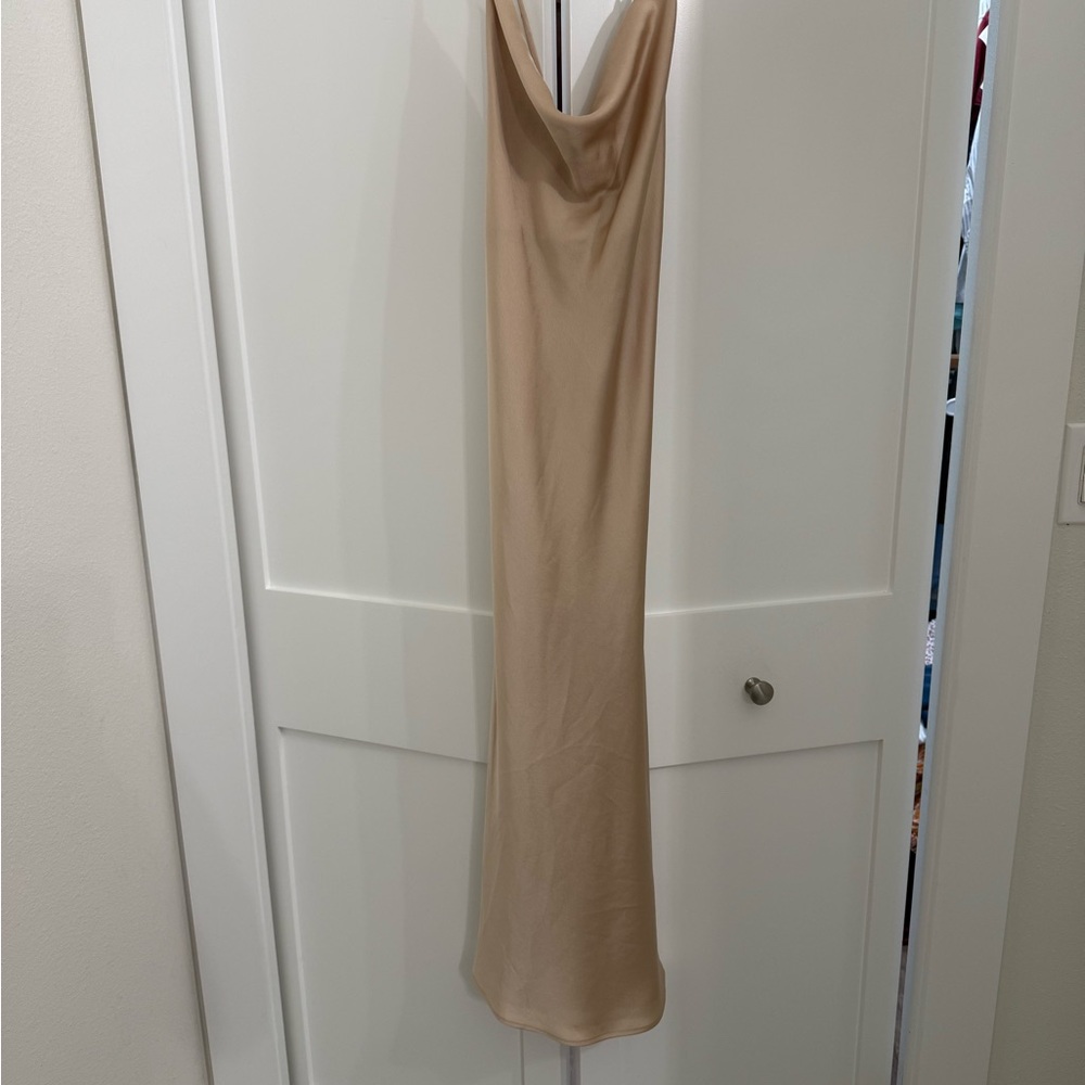 Show Me Your MuMu Backless Cream Dress